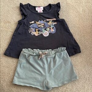 Tommy Bahama Navy Blue Kids Top with Sea Print